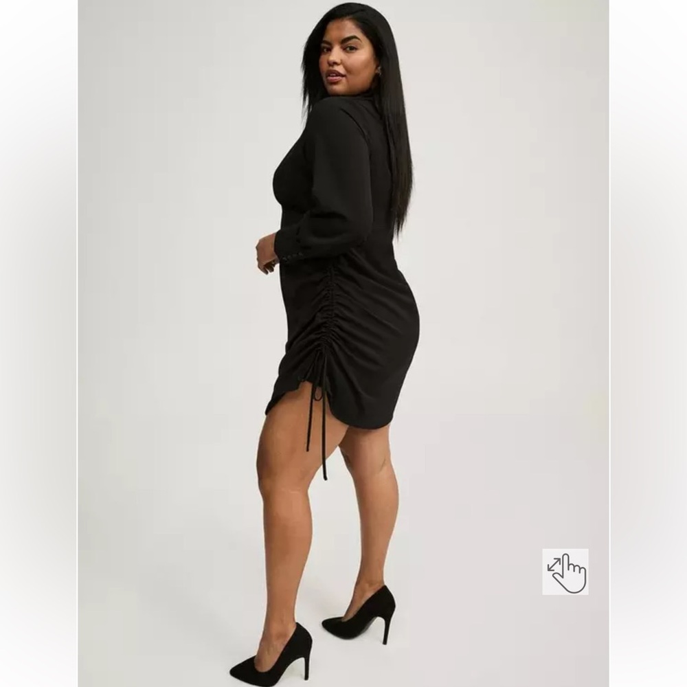Torrid NEW Long Sleeve Button Shirt Dress 1 NEW